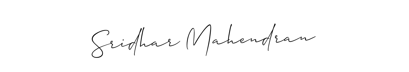 Similarly Allison_Script is the best handwritten signature design. Signature creator online .You can use it as an online autograph creator for name Sridhar Mahendran. Sridhar Mahendran signature style 2 images and pictures png