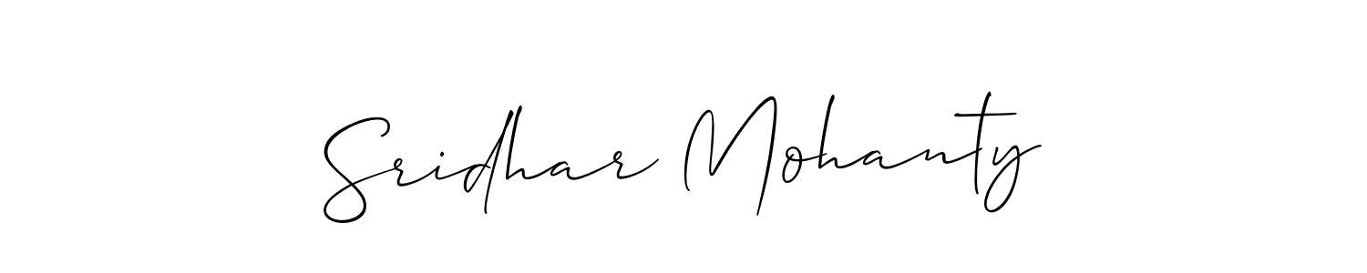 Allison_Script is a professional signature style that is perfect for those who want to add a touch of class to their signature. It is also a great choice for those who want to make their signature more unique. Get Sridhar Mohanty name to fancy signature for free. Sridhar Mohanty signature style 2 images and pictures png