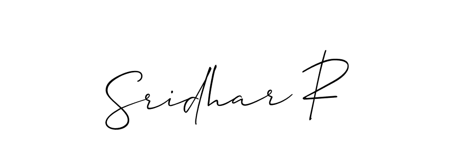 Make a beautiful signature design for name Sridhar R. Use this online signature maker to create a handwritten signature for free. Sridhar R signature style 2 images and pictures png