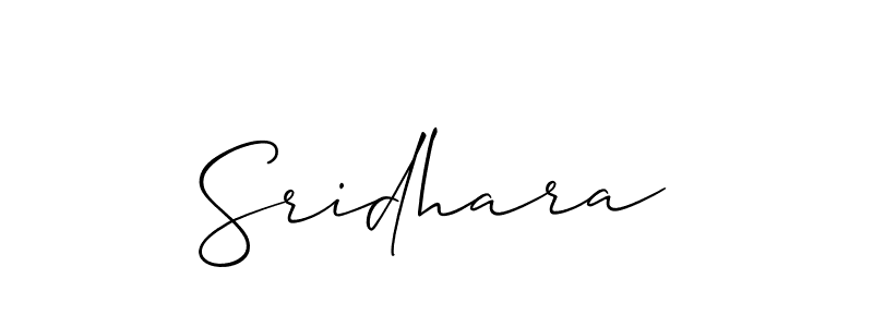 It looks lik you need a new signature style for name Sridhara. Design unique handwritten (Allison_Script) signature with our free signature maker in just a few clicks. Sridhara signature style 2 images and pictures png