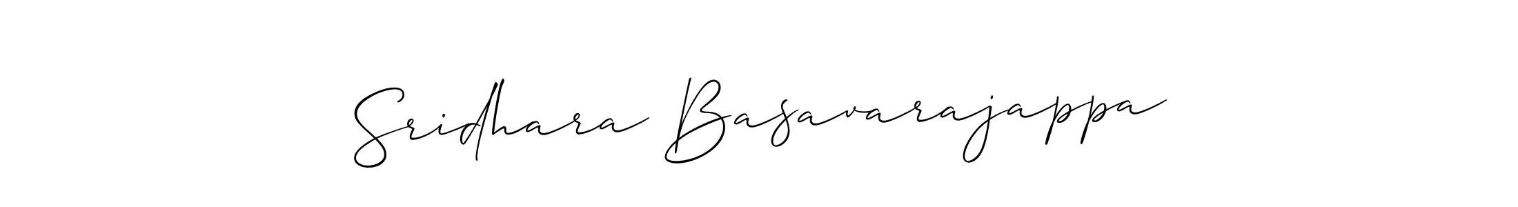 Make a beautiful signature design for name Sridhara Basavarajappa. With this signature (Allison_Script) style, you can create a handwritten signature for free. Sridhara Basavarajappa signature style 2 images and pictures png