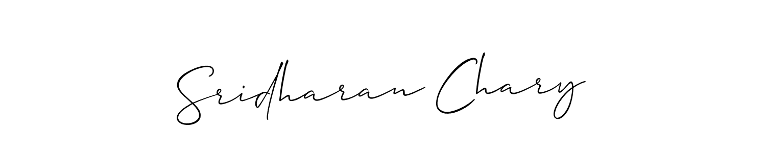 Make a beautiful signature design for name Sridharan Chary. Use this online signature maker to create a handwritten signature for free. Sridharan Chary signature style 2 images and pictures png