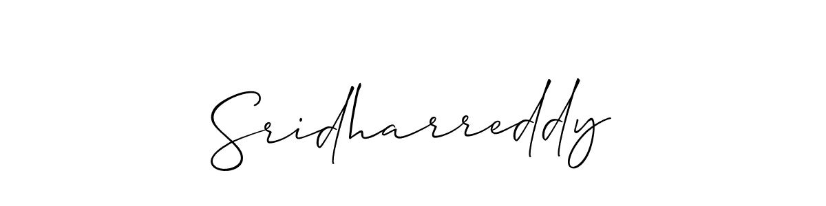 Allison_Script is a professional signature style that is perfect for those who want to add a touch of class to their signature. It is also a great choice for those who want to make their signature more unique. Get Sridharreddy name to fancy signature for free. Sridharreddy signature style 2 images and pictures png