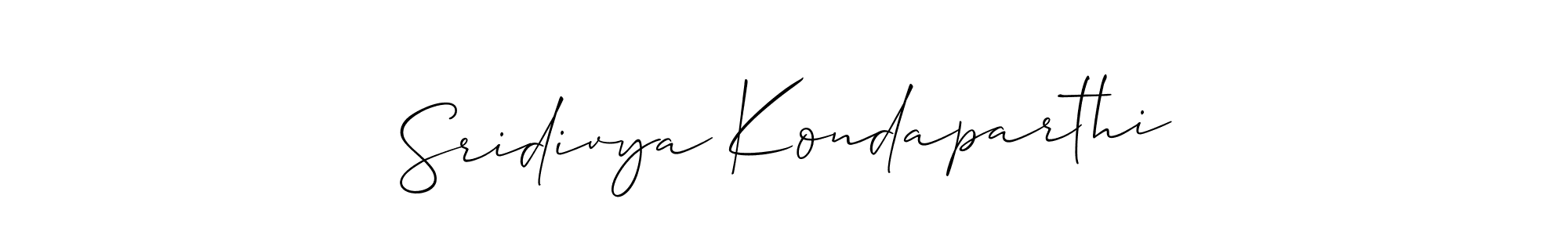 Best and Professional Signature Style for Sridivya Kondaparthi. Allison_Script Best Signature Style Collection. Sridivya Kondaparthi signature style 2 images and pictures png