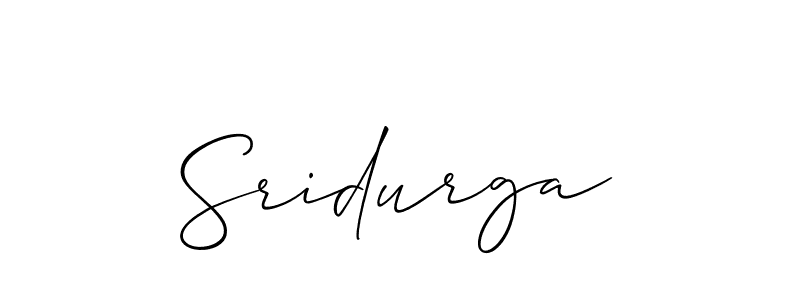 Allison_Script is a professional signature style that is perfect for those who want to add a touch of class to their signature. It is also a great choice for those who want to make their signature more unique. Get Sridurga name to fancy signature for free. Sridurga signature style 2 images and pictures png