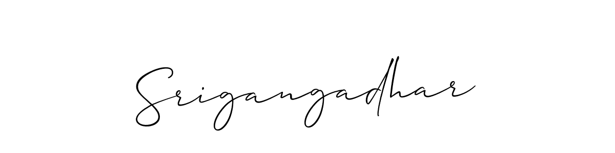 How to Draw Srigangadhar signature style? Allison_Script is a latest design signature styles for name Srigangadhar. Srigangadhar signature style 2 images and pictures png