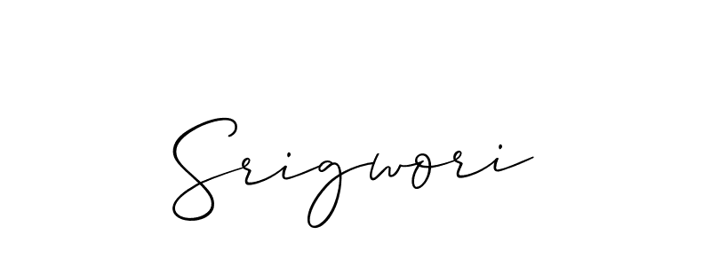 Best and Professional Signature Style for Srigwori. Allison_Script Best Signature Style Collection. Srigwori signature style 2 images and pictures png