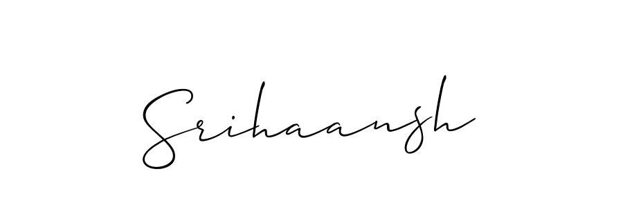 Srihaansh stylish signature style. Best Handwritten Sign (Allison_Script) for my name. Handwritten Signature Collection Ideas for my name Srihaansh. Srihaansh signature style 2 images and pictures png