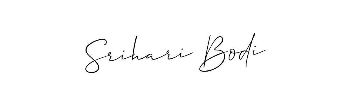 Also we have Srihari Bodi name is the best signature style. Create professional handwritten signature collection using Allison_Script autograph style. Srihari Bodi signature style 2 images and pictures png