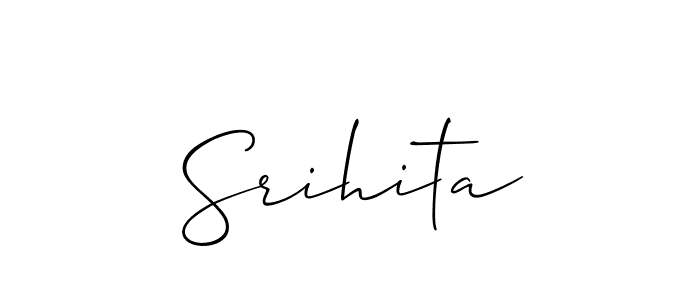 if you are searching for the best signature style for your name Srihita. so please give up your signature search. here we have designed multiple signature styles  using Allison_Script. Srihita signature style 2 images and pictures png
