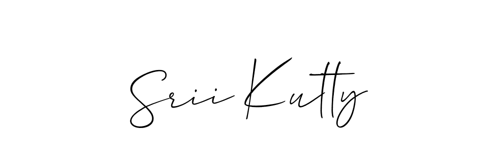 How to make Srii Kutty signature? Allison_Script is a professional autograph style. Create handwritten signature for Srii Kutty name. Srii Kutty signature style 2 images and pictures png