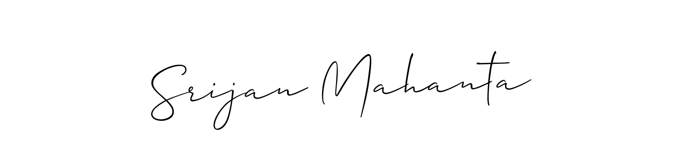 How to Draw Srijan Mahanta signature style? Allison_Script is a latest design signature styles for name Srijan Mahanta. Srijan Mahanta signature style 2 images and pictures png