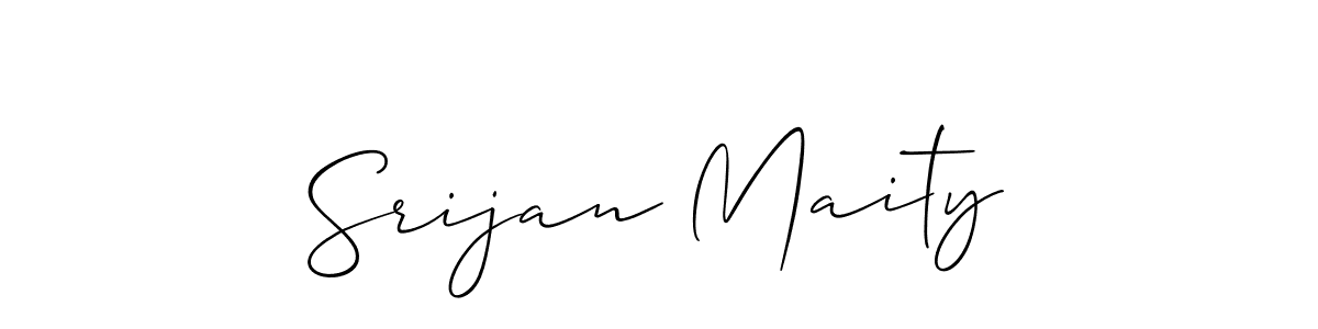 Design your own signature with our free online signature maker. With this signature software, you can create a handwritten (Allison_Script) signature for name Srijan Maity. Srijan Maity signature style 2 images and pictures png