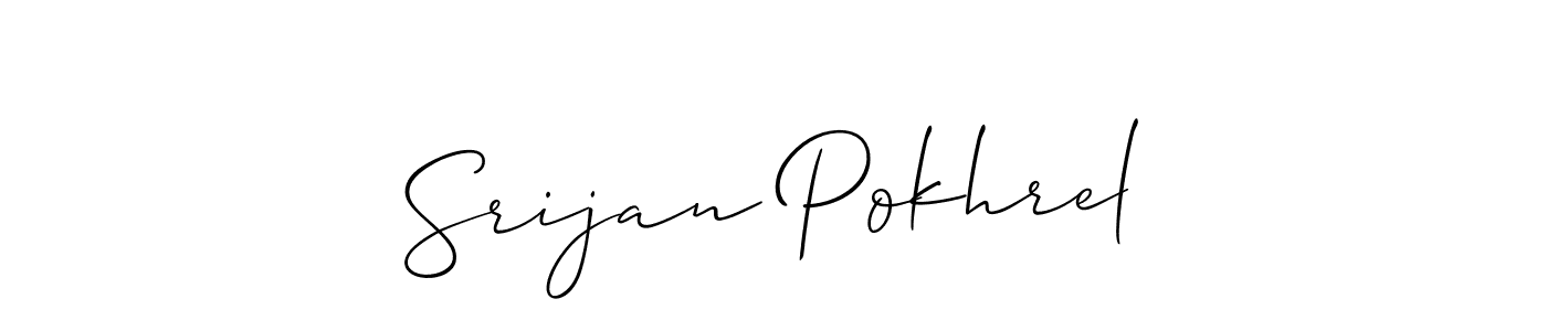 Make a beautiful signature design for name Srijan Pokhrel. Use this online signature maker to create a handwritten signature for free. Srijan Pokhrel signature style 2 images and pictures png