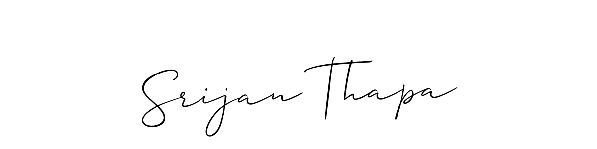 How to Draw Srijan Thapa signature style? Allison_Script is a latest design signature styles for name Srijan Thapa. Srijan Thapa signature style 2 images and pictures png