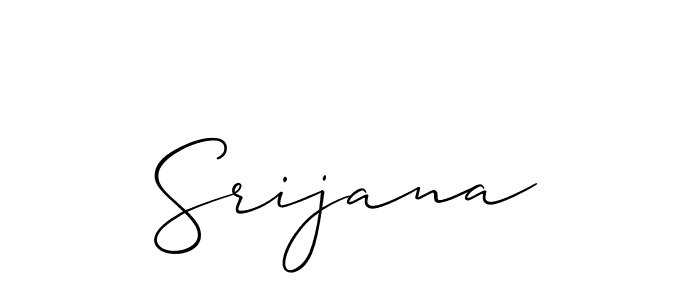How to make Srijana signature? Allison_Script is a professional autograph style. Create handwritten signature for Srijana name. Srijana signature style 2 images and pictures png