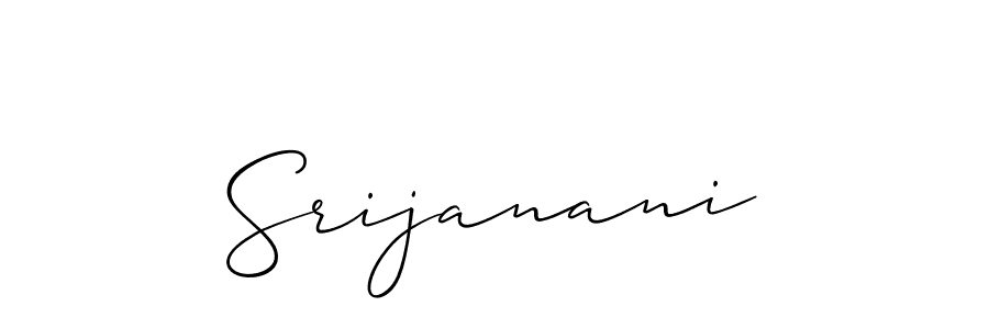 It looks lik you need a new signature style for name Srijanani. Design unique handwritten (Allison_Script) signature with our free signature maker in just a few clicks. Srijanani signature style 2 images and pictures png