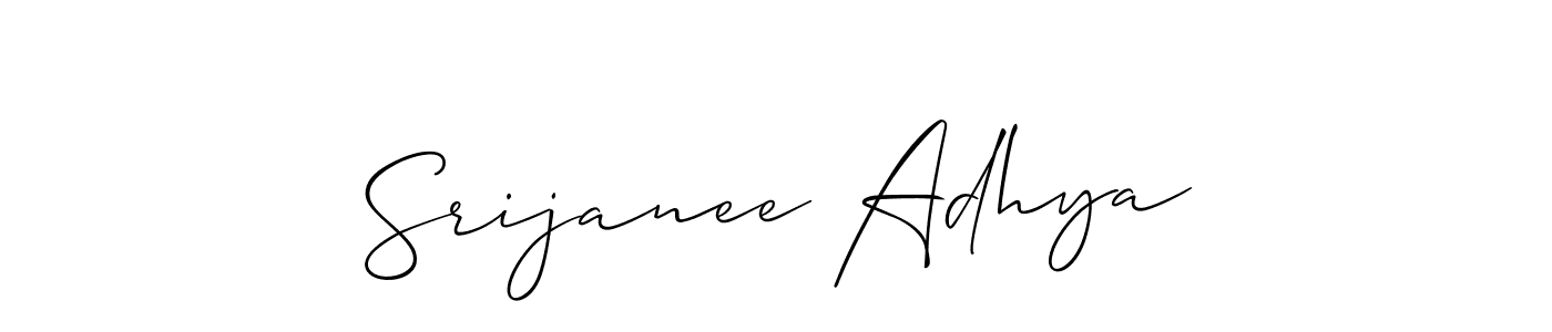Here are the top 10 professional signature styles for the name Srijanee Adhya. These are the best autograph styles you can use for your name. Srijanee Adhya signature style 2 images and pictures png