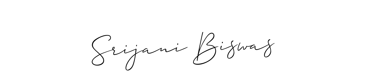 How to Draw Srijani Biswas signature style? Allison_Script is a latest design signature styles for name Srijani Biswas. Srijani Biswas signature style 2 images and pictures png