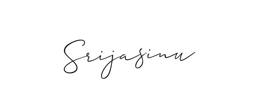 if you are searching for the best signature style for your name Srijasinu. so please give up your signature search. here we have designed multiple signature styles  using Allison_Script. Srijasinu signature style 2 images and pictures png