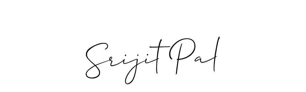 The best way (Allison_Script) to make a short signature is to pick only two or three words in your name. The name Srijit Pal include a total of six letters. For converting this name. Srijit Pal signature style 2 images and pictures png