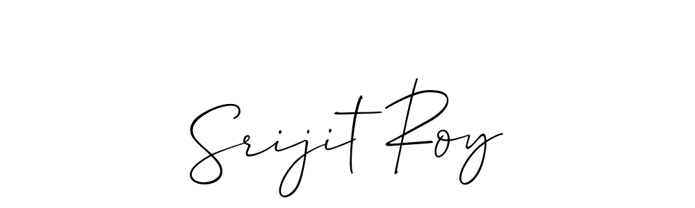 How to make Srijit Roy signature? Allison_Script is a professional autograph style. Create handwritten signature for Srijit Roy name. Srijit Roy signature style 2 images and pictures png