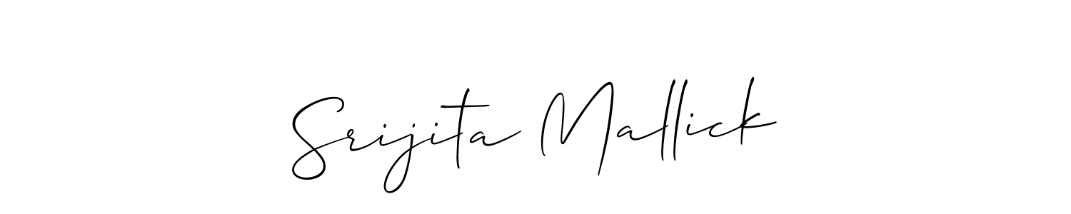 Similarly Allison_Script is the best handwritten signature design. Signature creator online .You can use it as an online autograph creator for name Srijita Mallick. Srijita Mallick signature style 2 images and pictures png