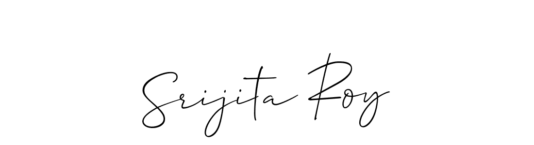 if you are searching for the best signature style for your name Srijita Roy. so please give up your signature search. here we have designed multiple signature styles  using Allison_Script. Srijita Roy signature style 2 images and pictures png