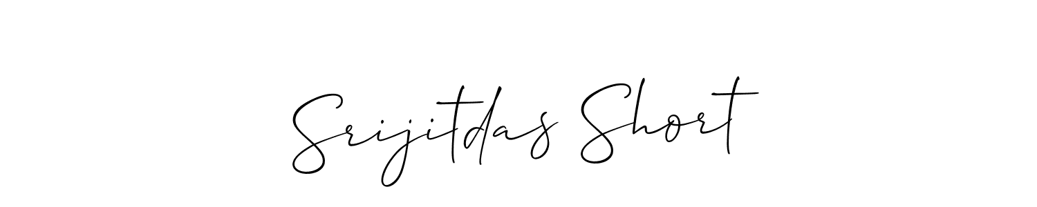 Use a signature maker to create a handwritten signature online. With this signature software, you can design (Allison_Script) your own signature for name Srijitdas Short. Srijitdas Short signature style 2 images and pictures png