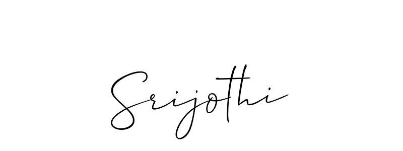 Srijothi stylish signature style. Best Handwritten Sign (Allison_Script) for my name. Handwritten Signature Collection Ideas for my name Srijothi. Srijothi signature style 2 images and pictures png