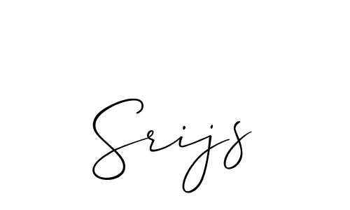 Make a beautiful signature design for name Srijs. Use this online signature maker to create a handwritten signature for free. Srijs signature style 2 images and pictures png