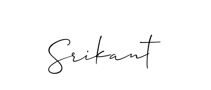 How to Draw Srikant signature style? Allison_Script is a latest design signature styles for name Srikant. Srikant signature style 2 images and pictures png