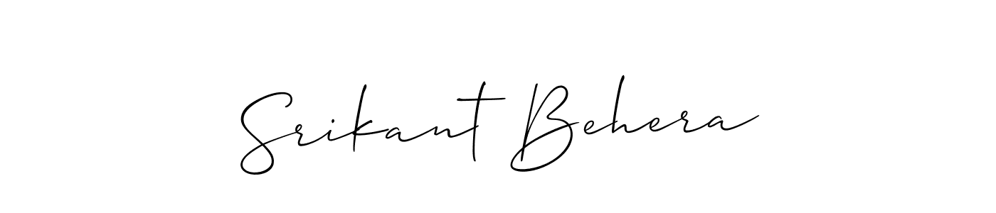 Similarly Allison_Script is the best handwritten signature design. Signature creator online .You can use it as an online autograph creator for name Srikant Behera. Srikant Behera signature style 2 images and pictures png