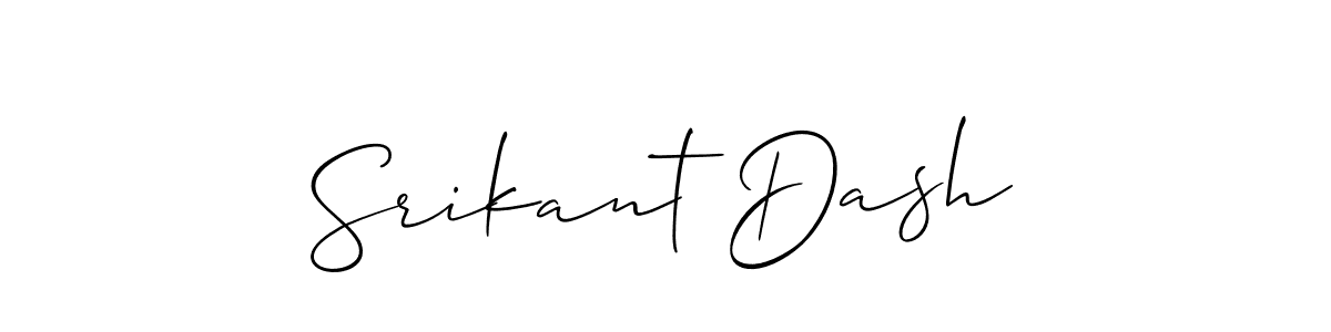 The best way (Allison_Script) to make a short signature is to pick only two or three words in your name. The name Srikant Dash include a total of six letters. For converting this name. Srikant Dash signature style 2 images and pictures png