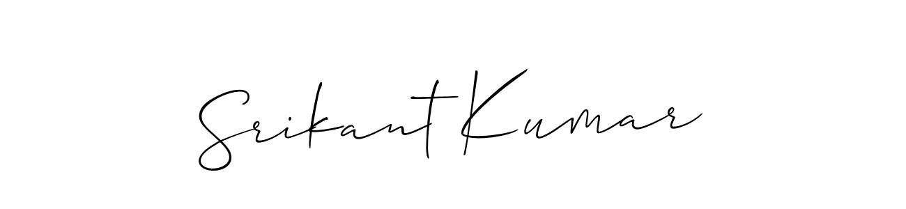 Also we have Srikant Kumar name is the best signature style. Create professional handwritten signature collection using Allison_Script autograph style. Srikant Kumar signature style 2 images and pictures png