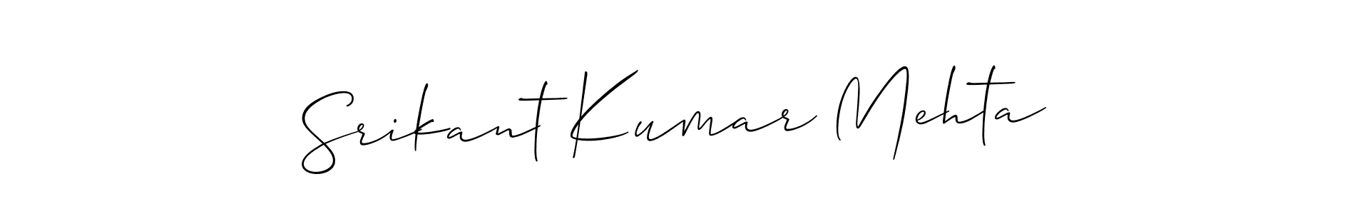 It looks lik you need a new signature style for name Srikant Kumar Mehta. Design unique handwritten (Allison_Script) signature with our free signature maker in just a few clicks. Srikant Kumar Mehta signature style 2 images and pictures png