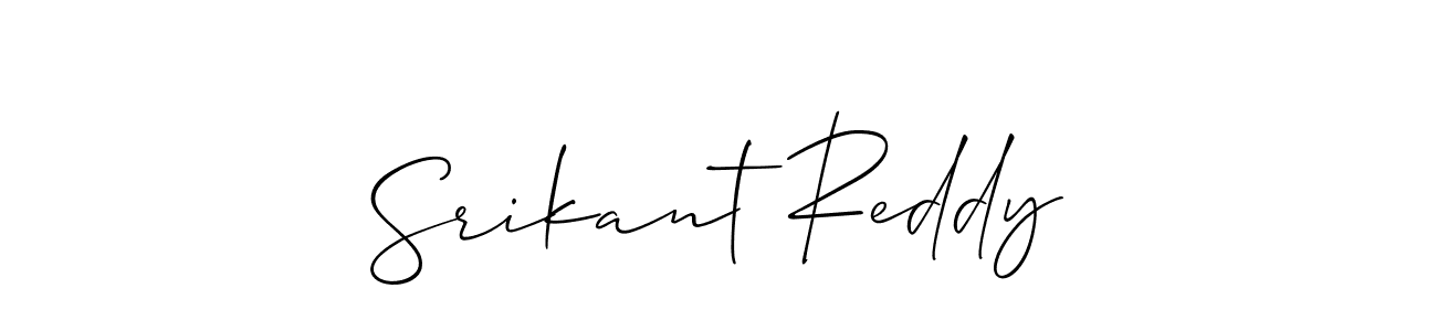 Make a short Srikant Reddy signature style. Manage your documents anywhere anytime using Allison_Script. Create and add eSignatures, submit forms, share and send files easily. Srikant Reddy signature style 2 images and pictures png