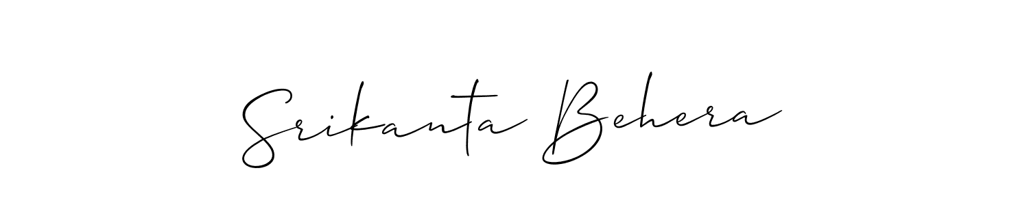 The best way (Allison_Script) to make a short signature is to pick only two or three words in your name. The name Srikanta Behera include a total of six letters. For converting this name. Srikanta Behera signature style 2 images and pictures png