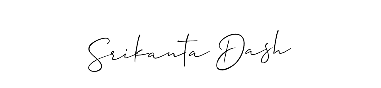 You should practise on your own different ways (Allison_Script) to write your name (Srikanta Dash) in signature. don't let someone else do it for you. Srikanta Dash signature style 2 images and pictures png