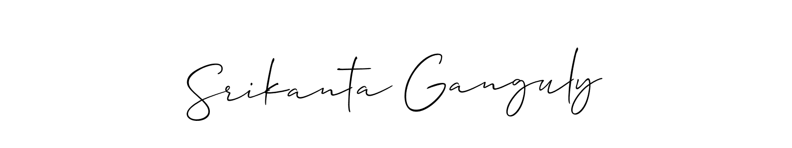Create a beautiful signature design for name Srikanta Ganguly. With this signature (Allison_Script) fonts, you can make a handwritten signature for free. Srikanta Ganguly signature style 2 images and pictures png