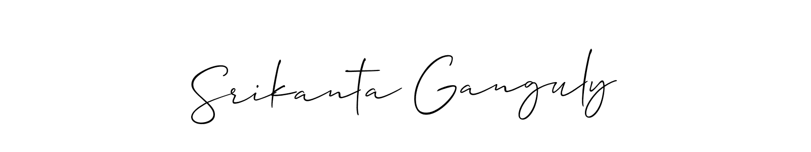 It looks lik you need a new signature style for name Srikanta Ganguly. Design unique handwritten (Allison_Script) signature with our free signature maker in just a few clicks. Srikanta Ganguly signature style 2 images and pictures png