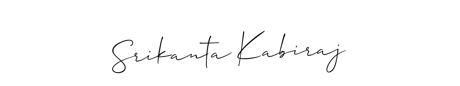 Design your own signature with our free online signature maker. With this signature software, you can create a handwritten (Allison_Script) signature for name Srikanta Kabiraj. Srikanta Kabiraj signature style 2 images and pictures png