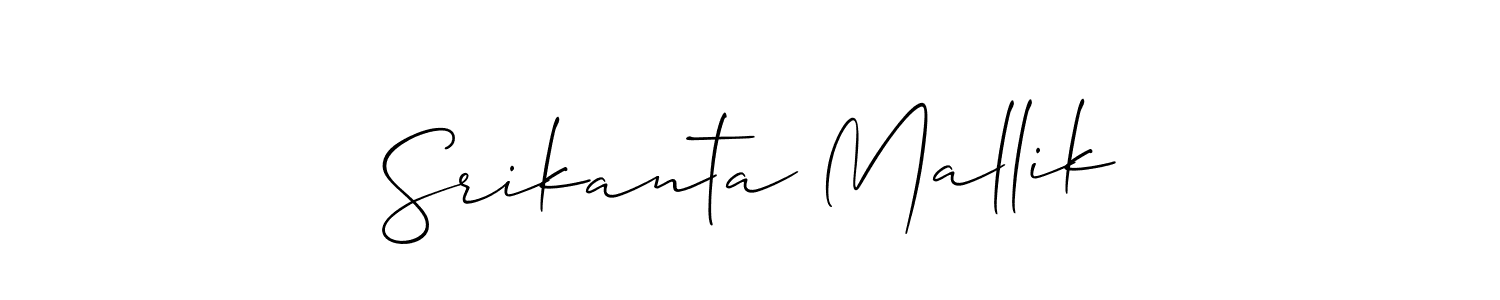 How to make Srikanta Mallik signature? Allison_Script is a professional autograph style. Create handwritten signature for Srikanta Mallik name. Srikanta Mallik signature style 2 images and pictures png