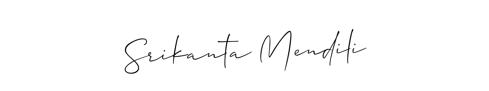 How to Draw Srikanta Mendili signature style? Allison_Script is a latest design signature styles for name Srikanta Mendili. Srikanta Mendili signature style 2 images and pictures png