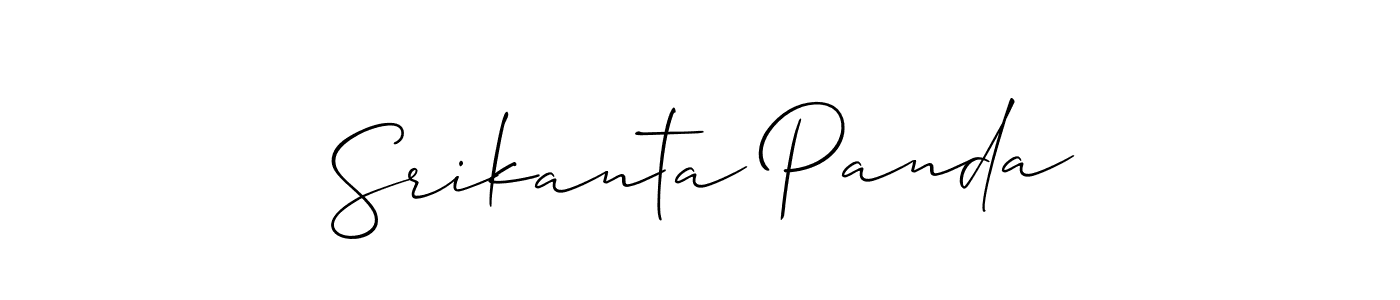 How to make Srikanta Panda name signature. Use Allison_Script style for creating short signs online. This is the latest handwritten sign. Srikanta Panda signature style 2 images and pictures png