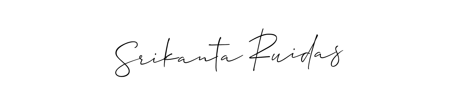 Similarly Allison_Script is the best handwritten signature design. Signature creator online .You can use it as an online autograph creator for name Srikanta Ruidas. Srikanta Ruidas signature style 2 images and pictures png