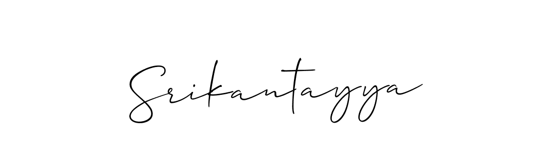 It looks lik you need a new signature style for name Srikantayya. Design unique handwritten (Allison_Script) signature with our free signature maker in just a few clicks. Srikantayya signature style 2 images and pictures png