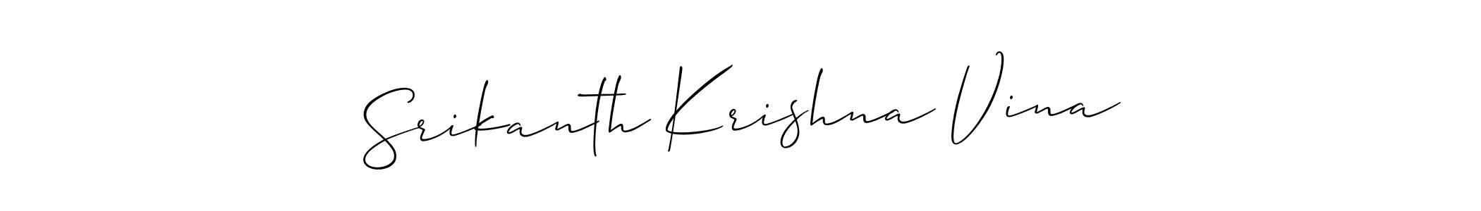 You can use this online signature creator to create a handwritten signature for the name Srikanth Krishna Vina. This is the best online autograph maker. Srikanth Krishna Vina signature style 2 images and pictures png