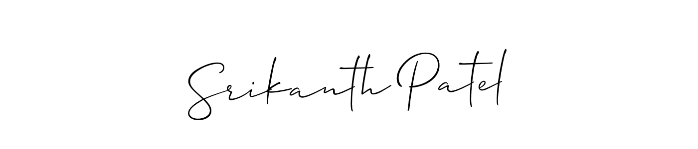 See photos of Srikanth Patel official signature by Spectra . Check more albums & portfolios. Read reviews & check more about Allison_Script font. Srikanth Patel signature style 2 images and pictures png