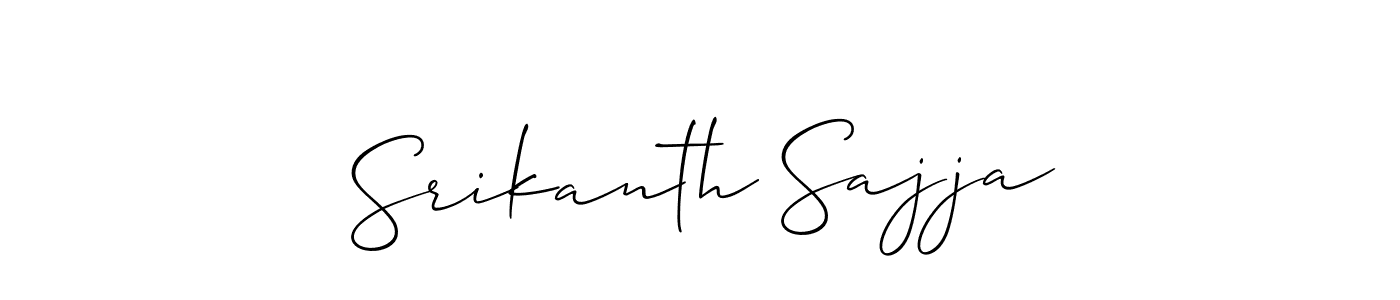Best and Professional Signature Style for Srikanth Sajja. Allison_Script Best Signature Style Collection. Srikanth Sajja signature style 2 images and pictures png